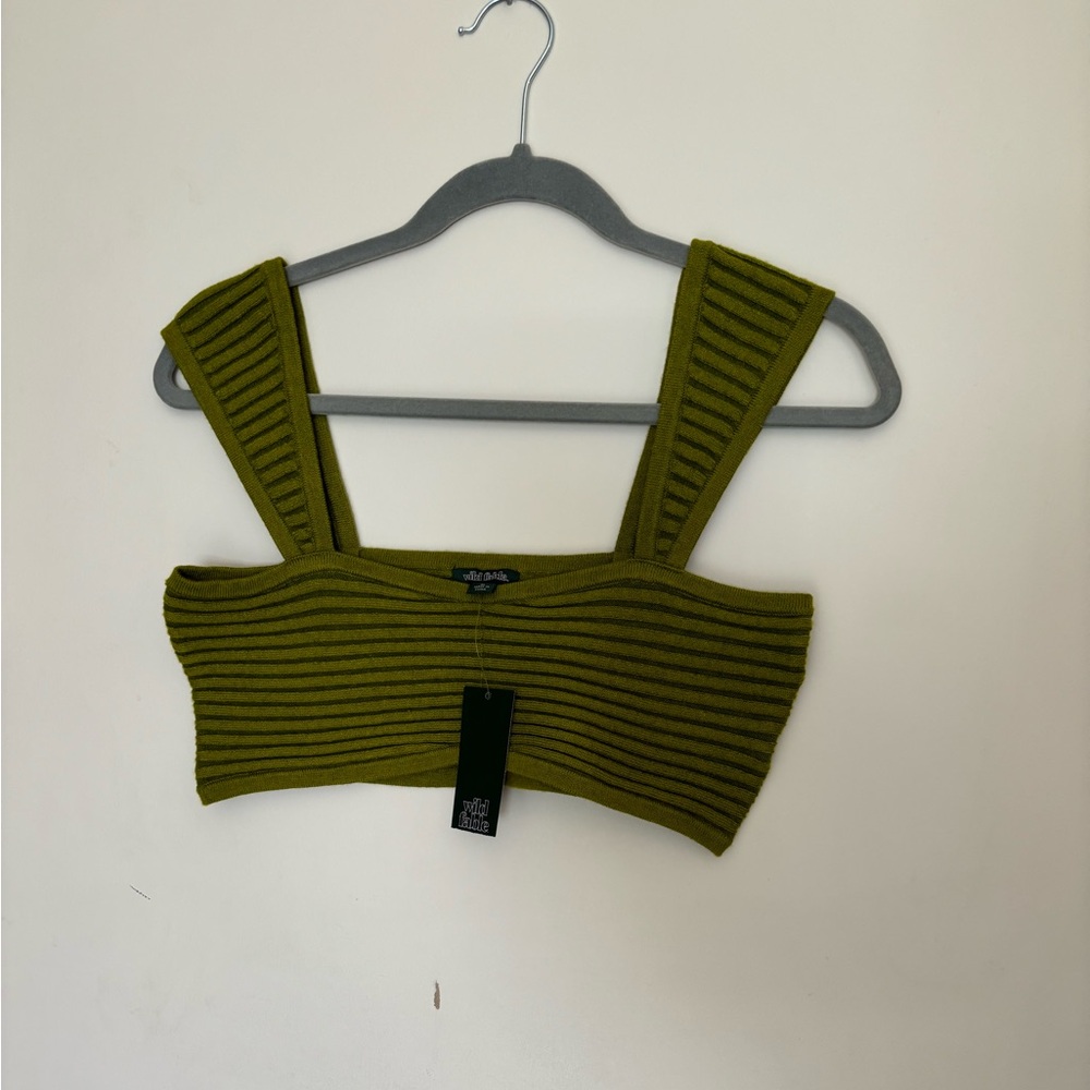 Supper cute really knitted cropped top! Target.